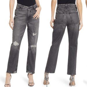 Good American Gray Flare & Wide Leg Jeans